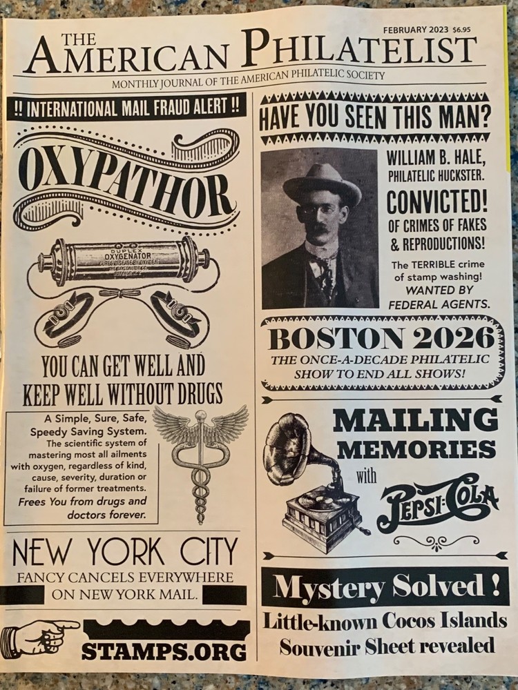 American Philatelist Magazine  2023,  February