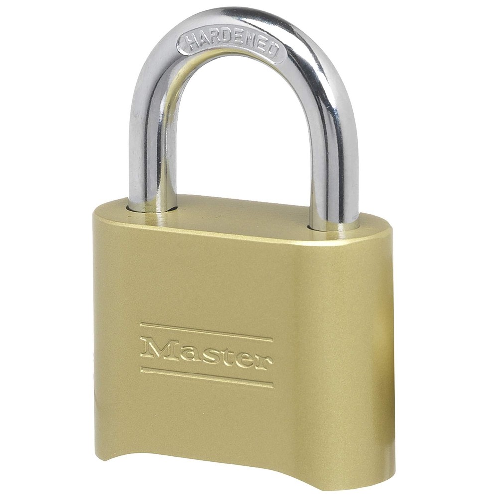 Master Lock 175D Locker Lock Set Your Own Combination Padlock, 1 Pack, Brass