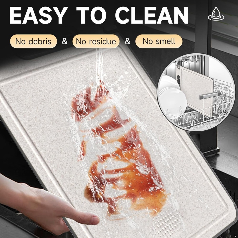 Titanium Cutting Board Double Sided Kitchen Knife Sharpener Garlic Grater Large