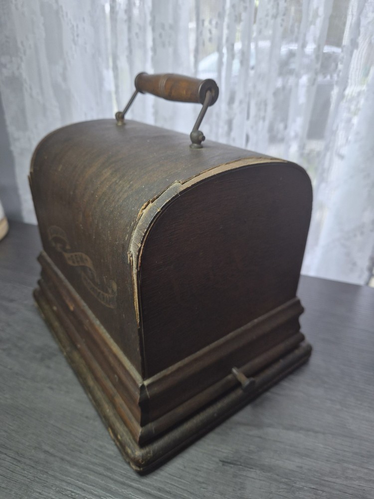 Antique Model A Edison Black Gem Phonograph