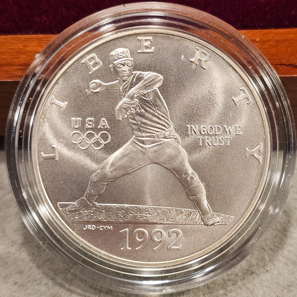 1992 GOLD/SILVER Olympic Proof Set Proof/Unc Box COA