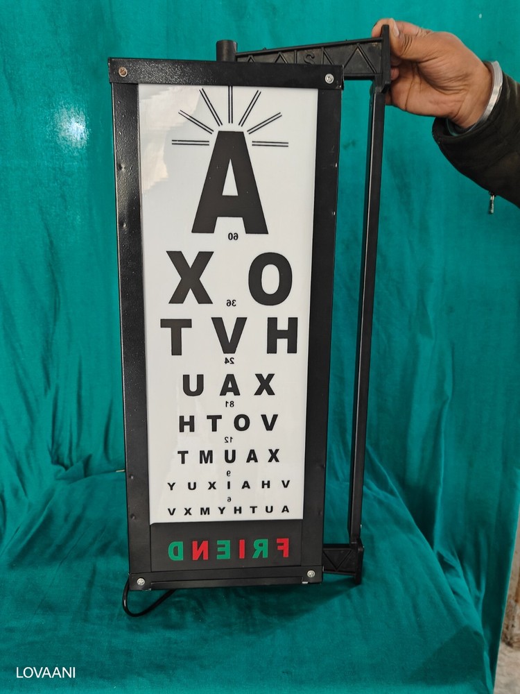 Rotating Eye Vision Drum – Eye Test Chart for Optometry & Eye Exams