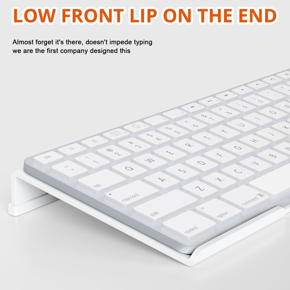 Acrylic Tilted Computer Keyboard Holder for Easy Ergonomic Typing Keyboard St...