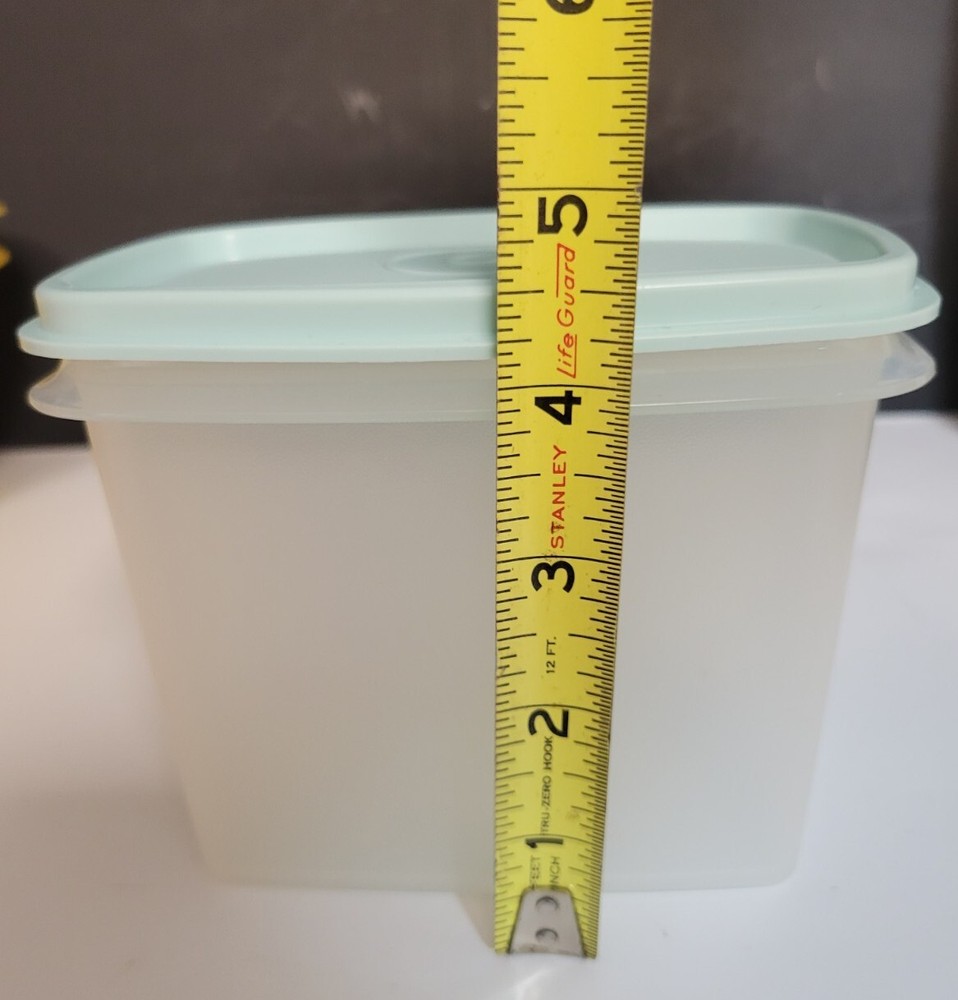 Tupperware 1243 Sheet Shelf Saver Storage Container w/ 1244 Light Blue Lid