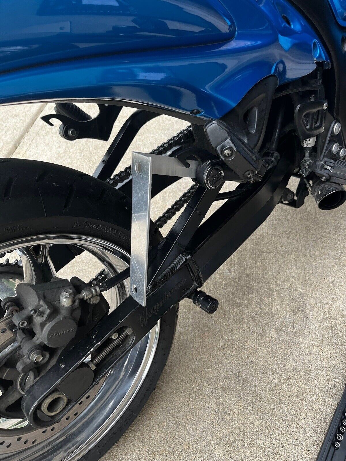 Side Flat License Plate Relocation Holder Bracket for Suzuki Hayabusa 1999-now