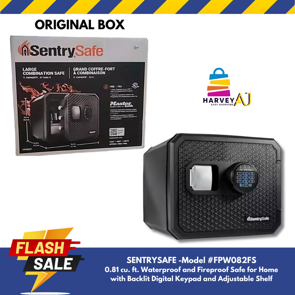 SentrySafe FPW082E 0.81 cu. ft. Waterproof  Fireproof  Safe Home Digital Keypad