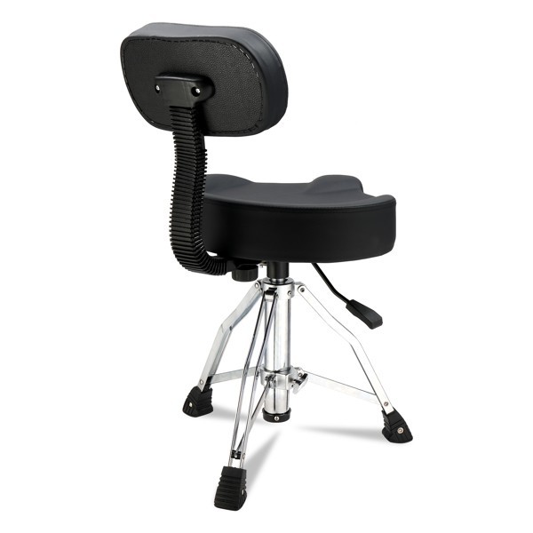 Drum Throne with Backrest, Hydraulic Drum Stool Adjustable Height, Heavy Duty