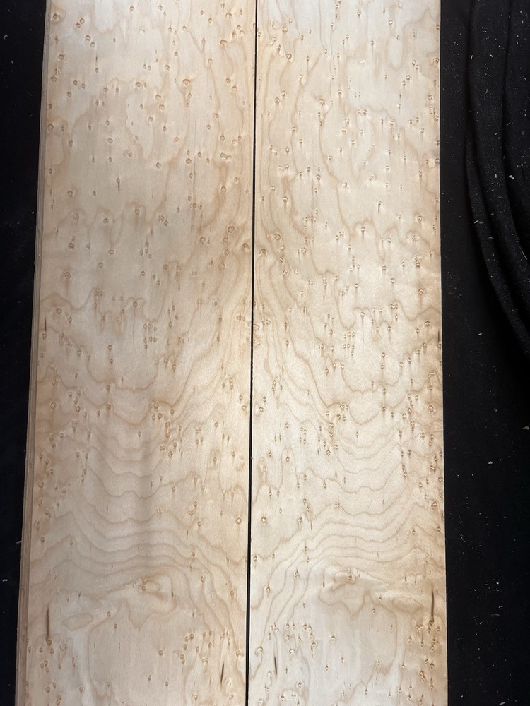 Bookmatched Set Birdseye Maple Veneer Raw
