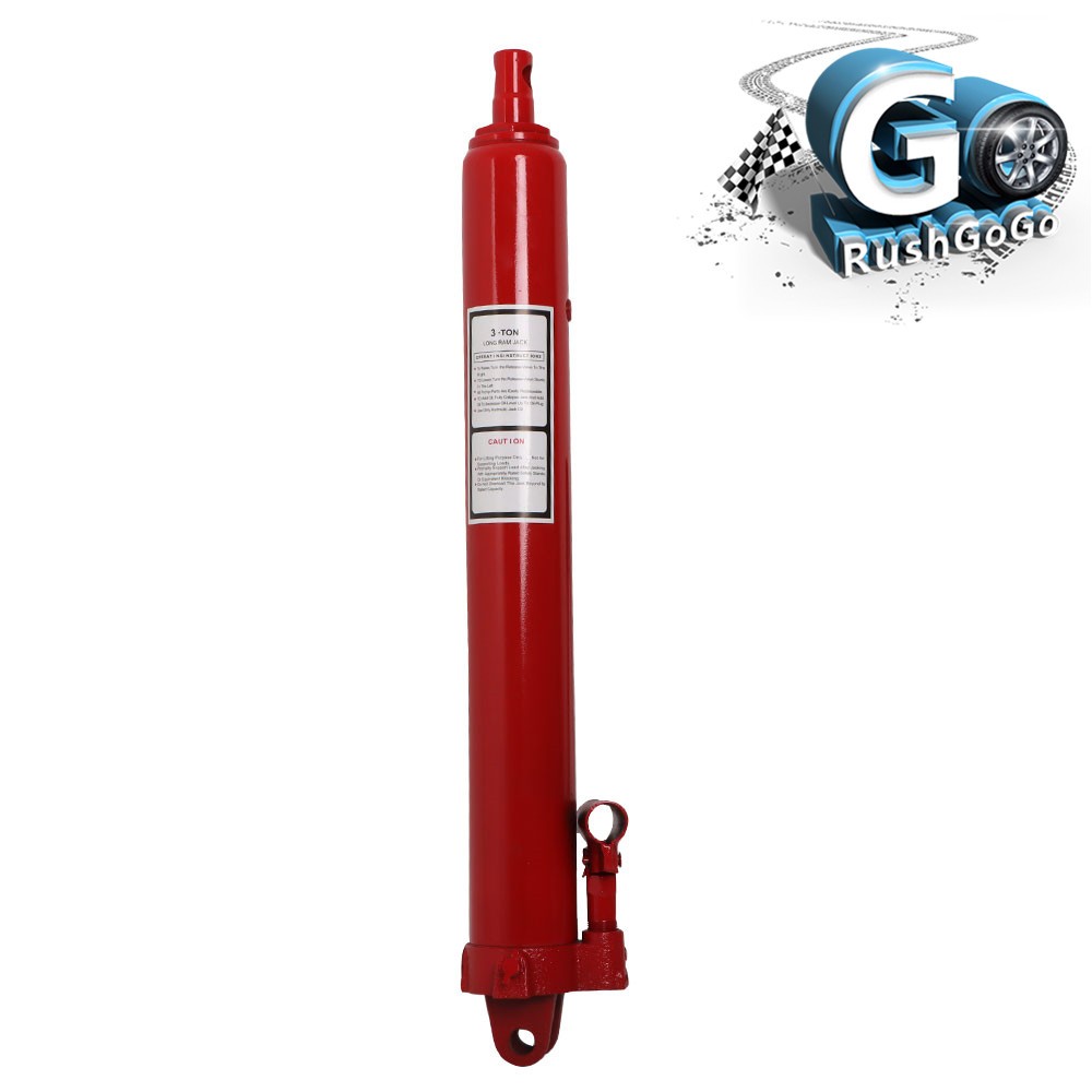 For Engine Lift Hoist Cherry Picker 3 Ton Hydraulic Long Ram Jack Manual Pump