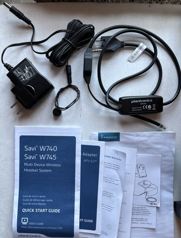 Plantronics Savi W740 W745 Multi Device Wireless Headset System (81242)