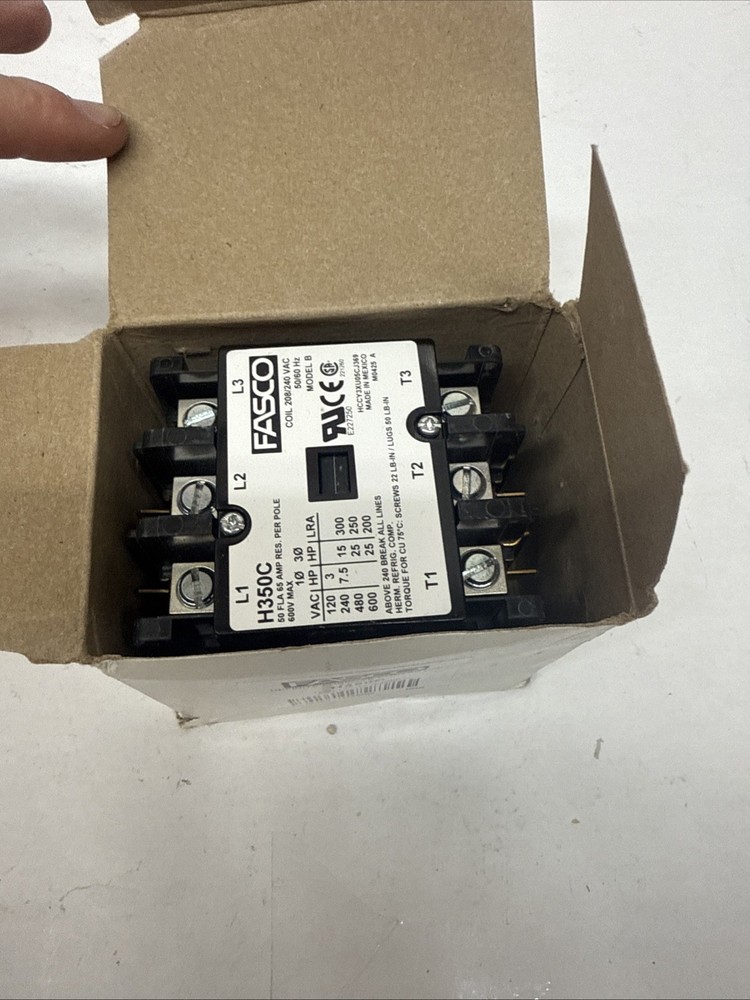 Fasco H330C Definite Purpose Contactor 30A