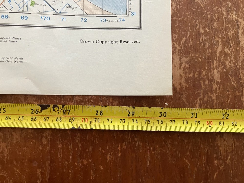 Original WW2 British Army GSGS Map - Hull