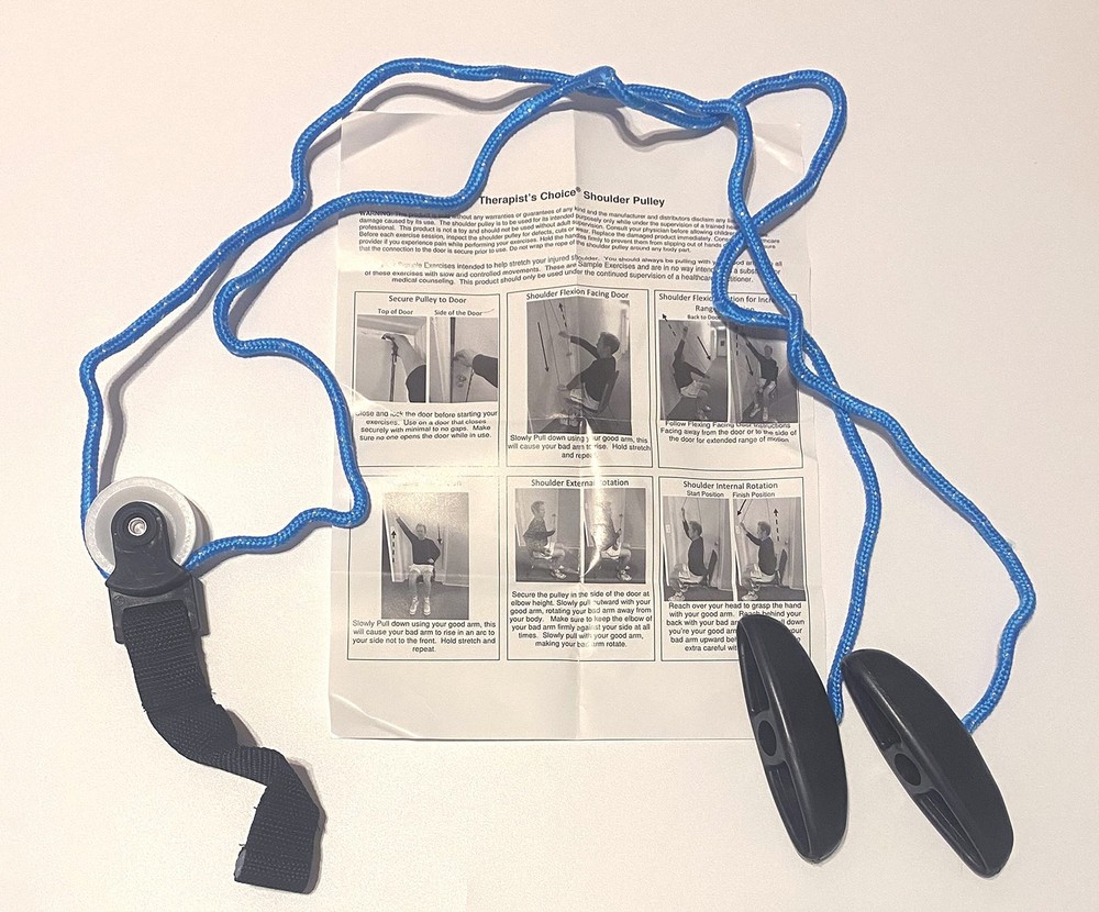 Therapist’s Choice® Shoulder Pulley, Over The Door- Includes Basic Exercise G...