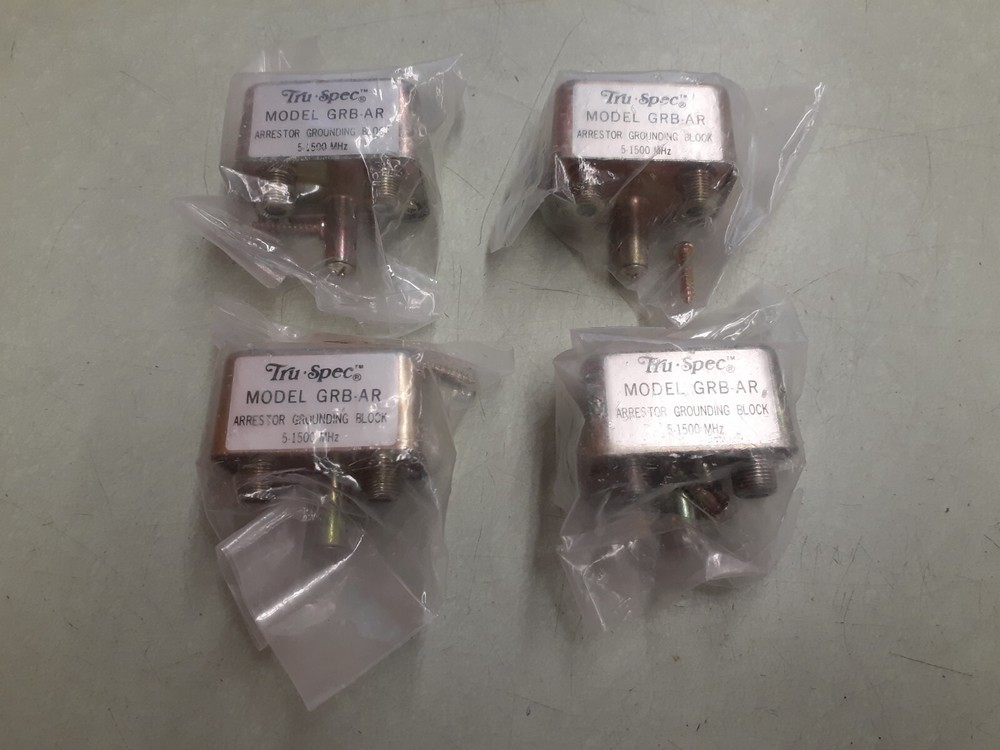 (4) Tru Spec GRB-AR Arrestor Grounding Block