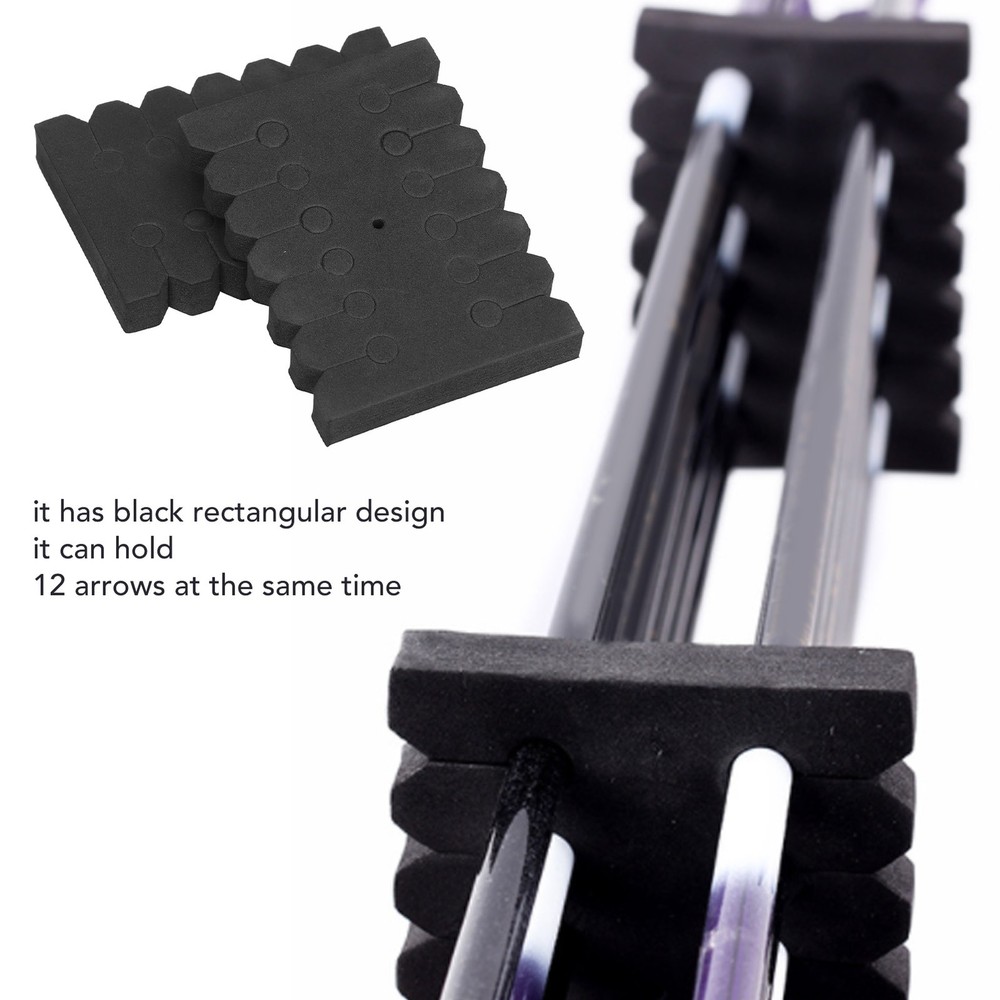 20Pcs Archery Rack EVA Black Rectangular 12 Arrows Separator Storage WT
