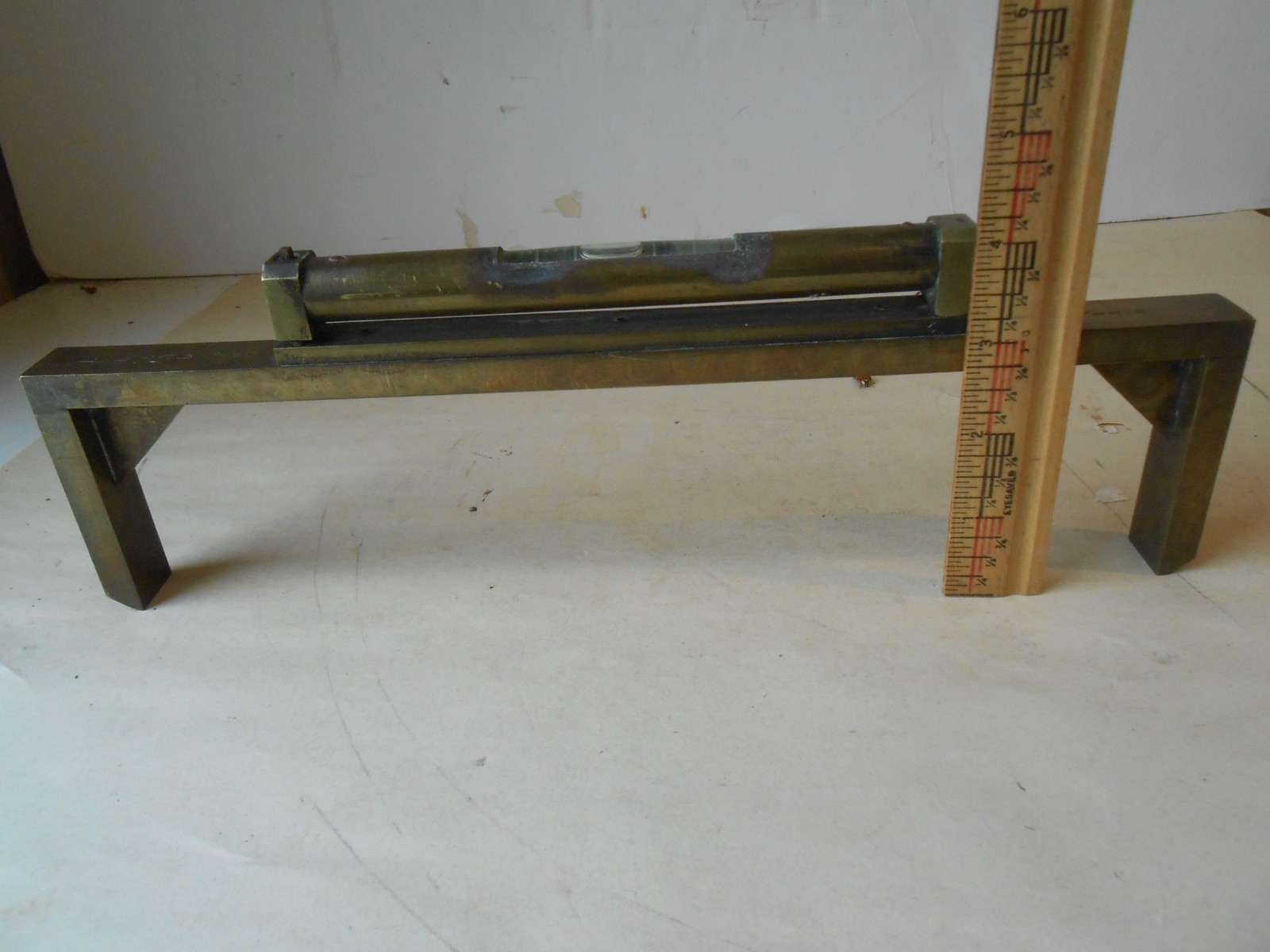 ANTIQUE BRASS BRIDGE LEVEL BILLIARDS TABLE FAB. BY G. CARO PARIS ENGINE TURNED