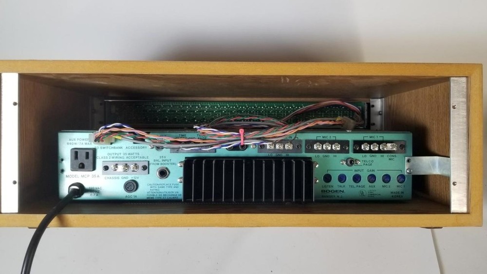 Bogen P135A Switchbank Desktop Intercom With SBA225 and MCP35A