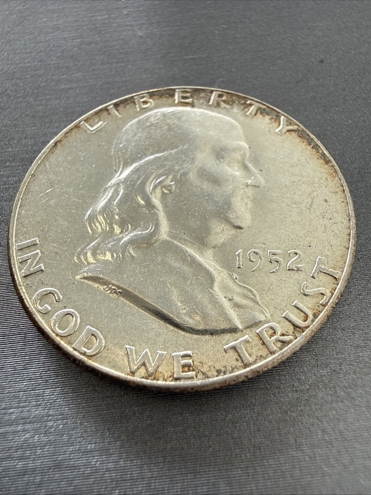 1952-p Franklin Half Dollar - Circulated - 90% Silver