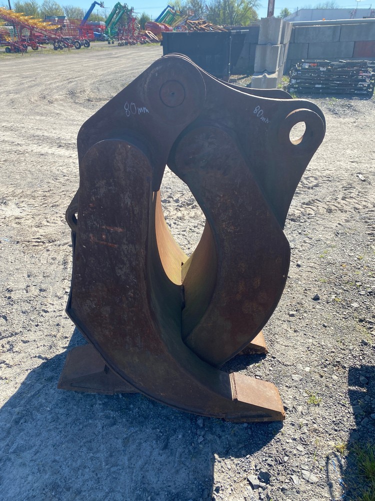 Geith 2 over 3 Excavator Grapple Attachment, 80mm Pins
