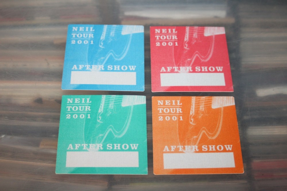 Neil Young  -  4x Unused Backstage Pass - FREE POSTAGE - lot #12