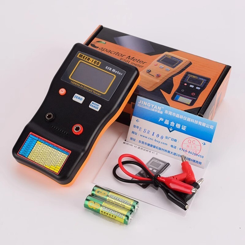 High Precision Capacitance Meter Measuring Resistance Circuit Tester MESR-100