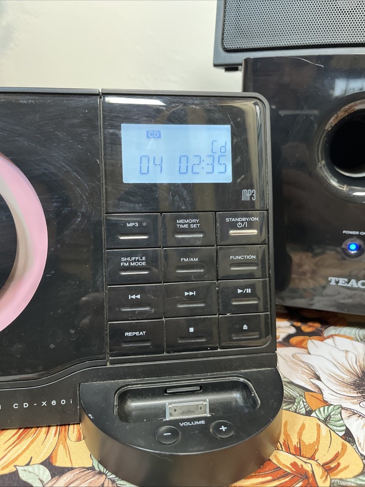 TEAC CD-X60i Compact Micro Hi Fi Stereo System IPOD Dock Tested