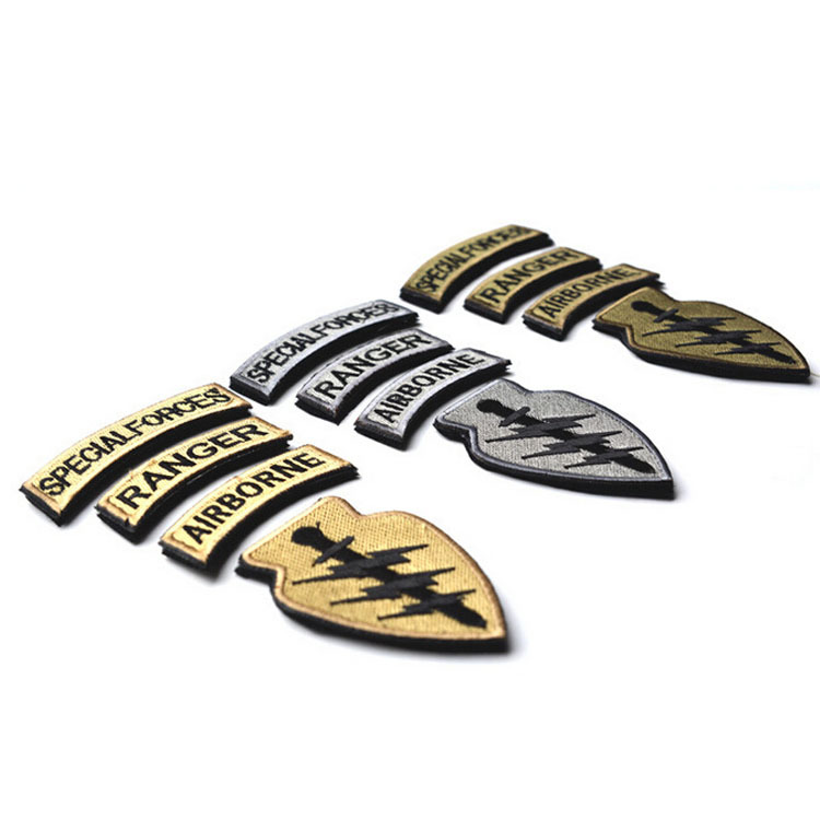 3 Set Special Forces Airborne Ranger Tabs Tactical Embroidered Hook Loop PATCH