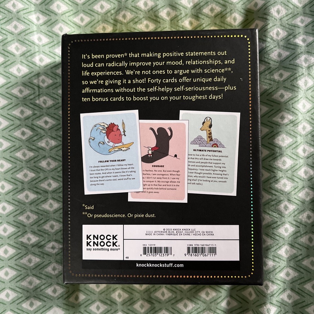 50 Affirmation Cards to Help You Help Yourself