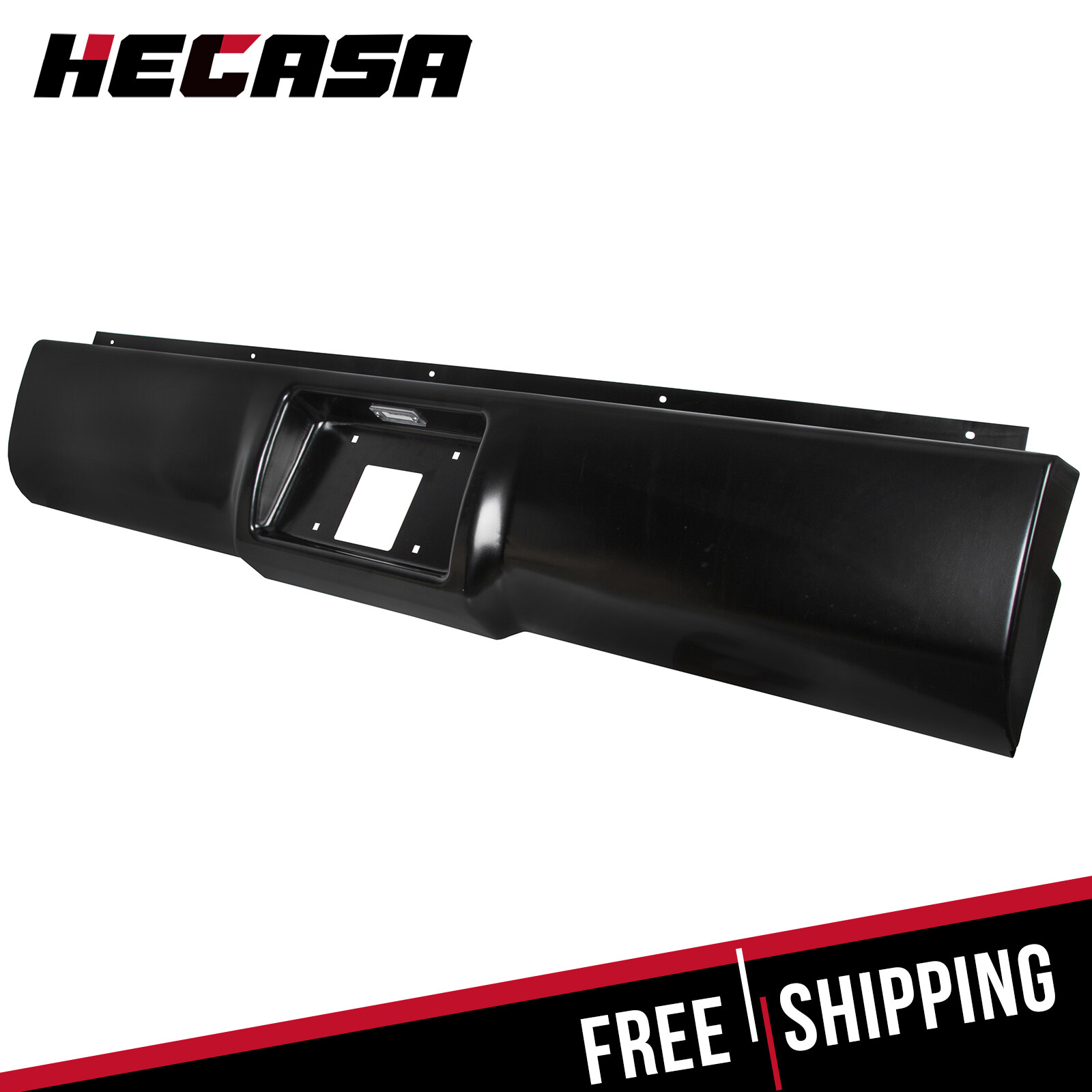 Rear Bumper Roll Pan w/ Light For 88-98 Chevy Silverado Sierra C/K1500 2500 3500