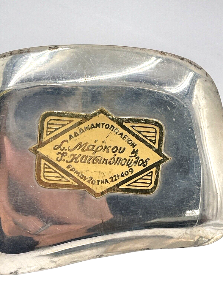 Set of 10 Turkish Silverplate Trinket Trays Nut Dishes or Ashtrays