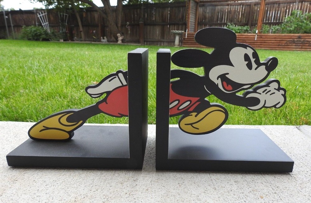 Hallmark Disney Mickey Mouse Comic Strip Bookends NEW
