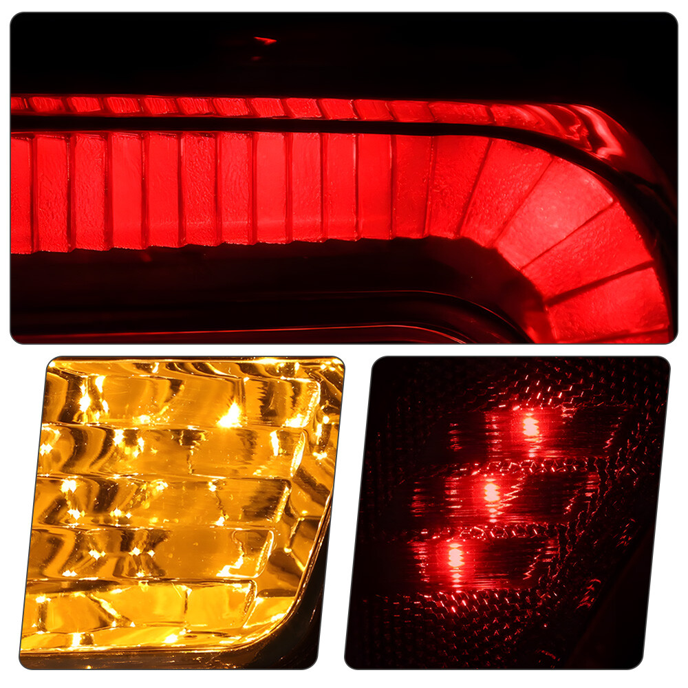 For 2013-2019 Ford Taurus LED Tail Light Rear Outer Passenger Side Chrome Brake