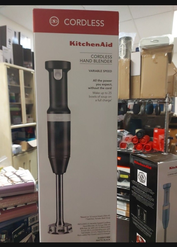 KitchenAid Cordless Hand Blender Variable Speed Onyx Black (KHBBV53OB)