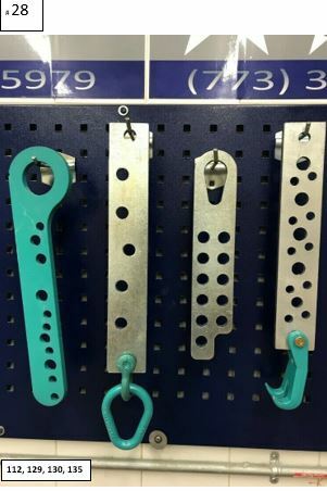 SET#28 Multi Hole Pull Plates Draw Bar Set Claw Auto body frame machine tool