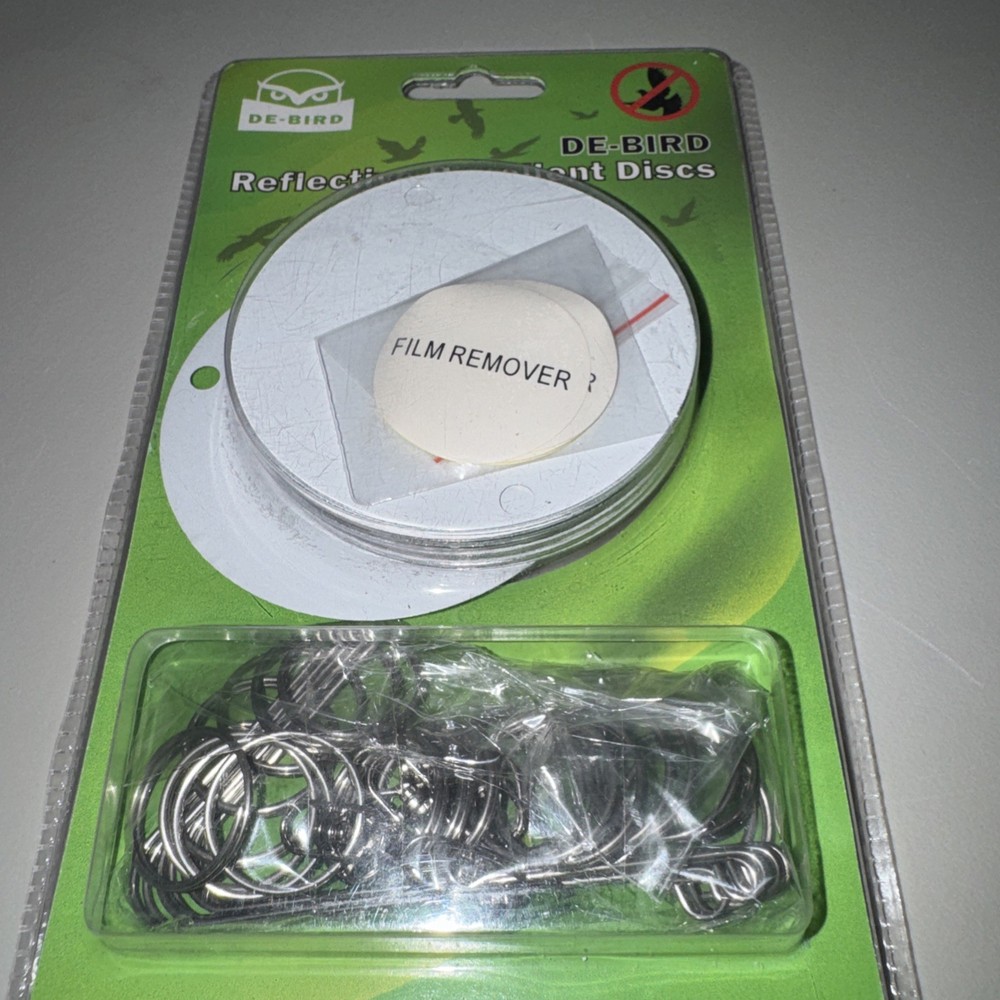 De-Bird Reflective Repellent Discs 16 New