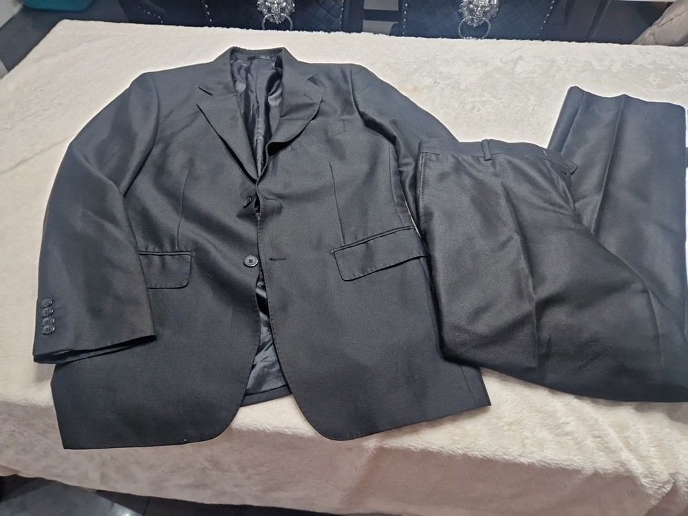 Leonardo Pellini Made In Italy Black Suit