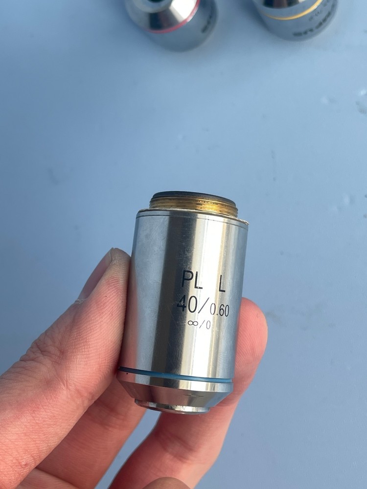 Olympus microscope objective lens Infinite distance Plan 4/10/40/40