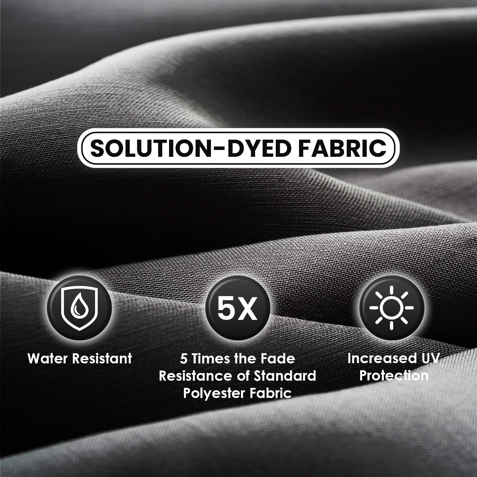 Sun-Ray 9' Round Patio Umbrella with Push-Button Tilt & Crank Lift, Multi Colors