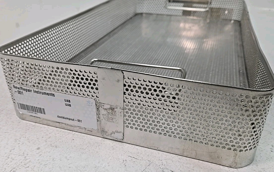Sterilization Container Surgical Instrument Tray Basket Stainless - CHOOSE SIZE