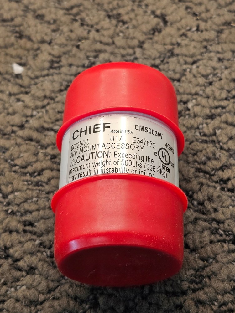 Chief CMS003W 3" Speed-Connect Fixed Extension Column White