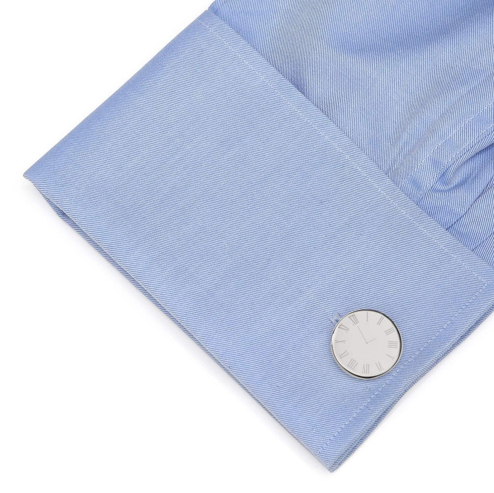 Custom Clock Engravable Cufflinks