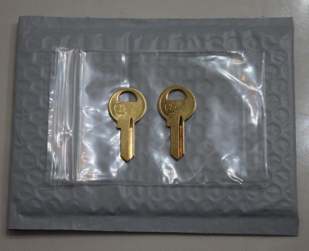 0801-0950 2-New Replacement Keys Master Padlock Lock Cut To Key Code: 0801-0950