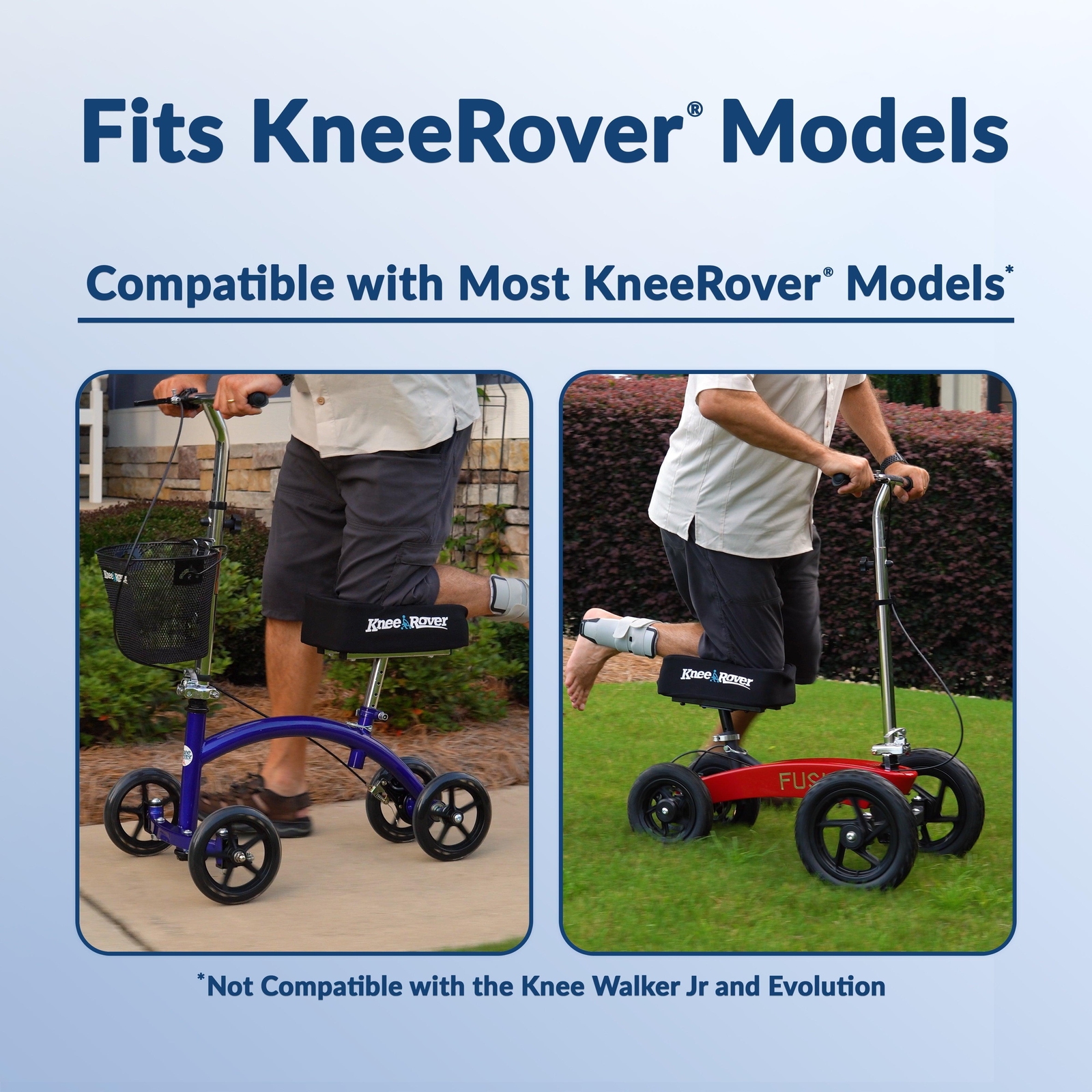 KneeRover® Memory Foam Knee Walker Kneepad Cover