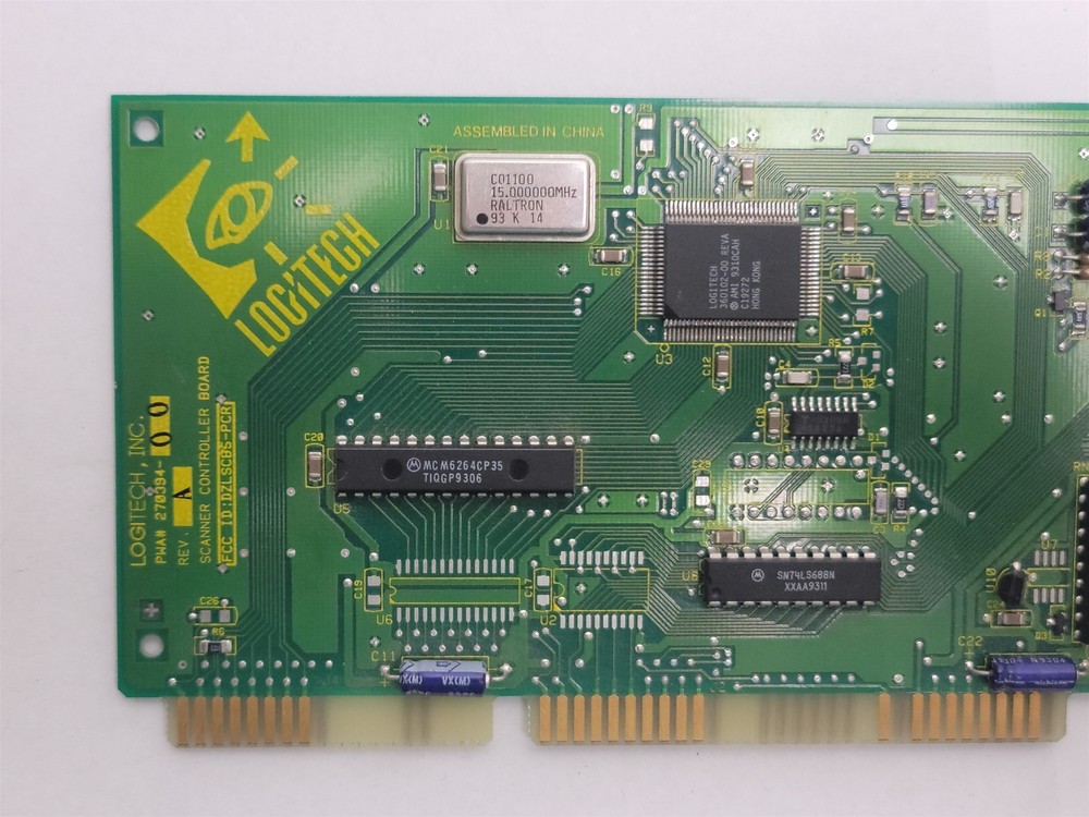 Logitech 270394-00 Scanner Controller Board , ISA , 16-Bit