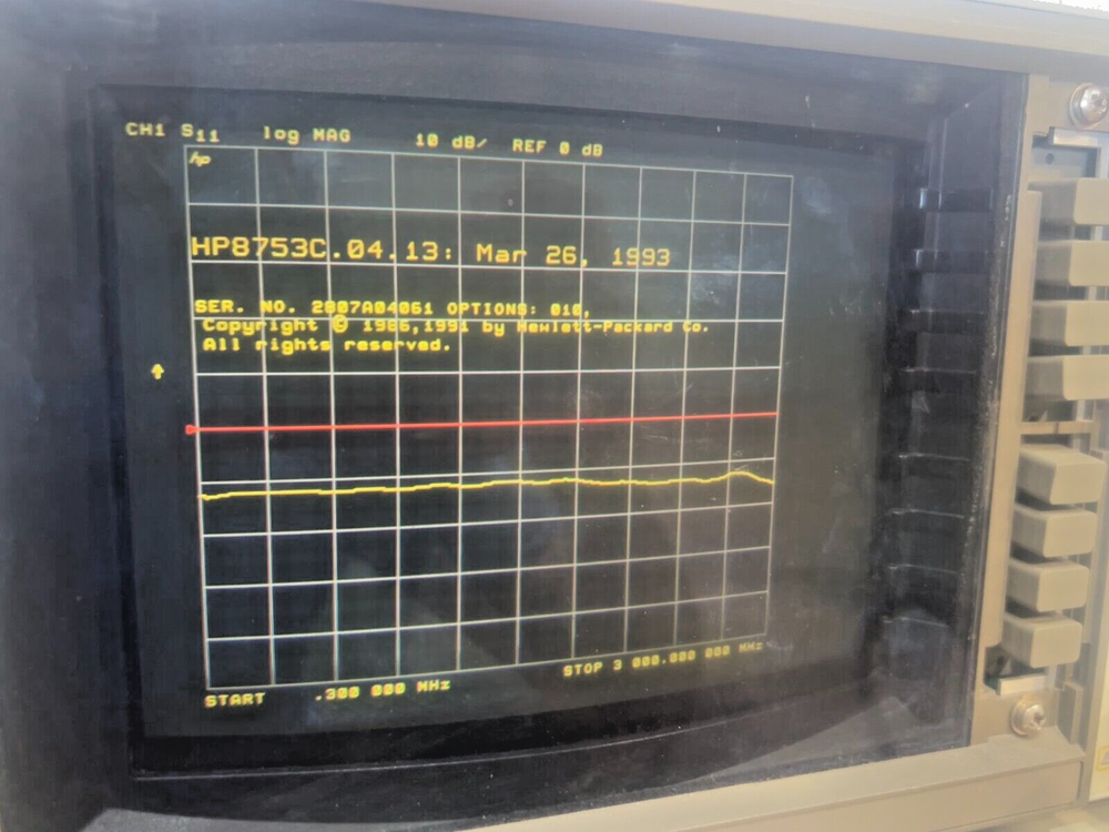 HP 8753C 300kHz-3GHz Network Analyzer w/ 85046B S-Parameter Test Set