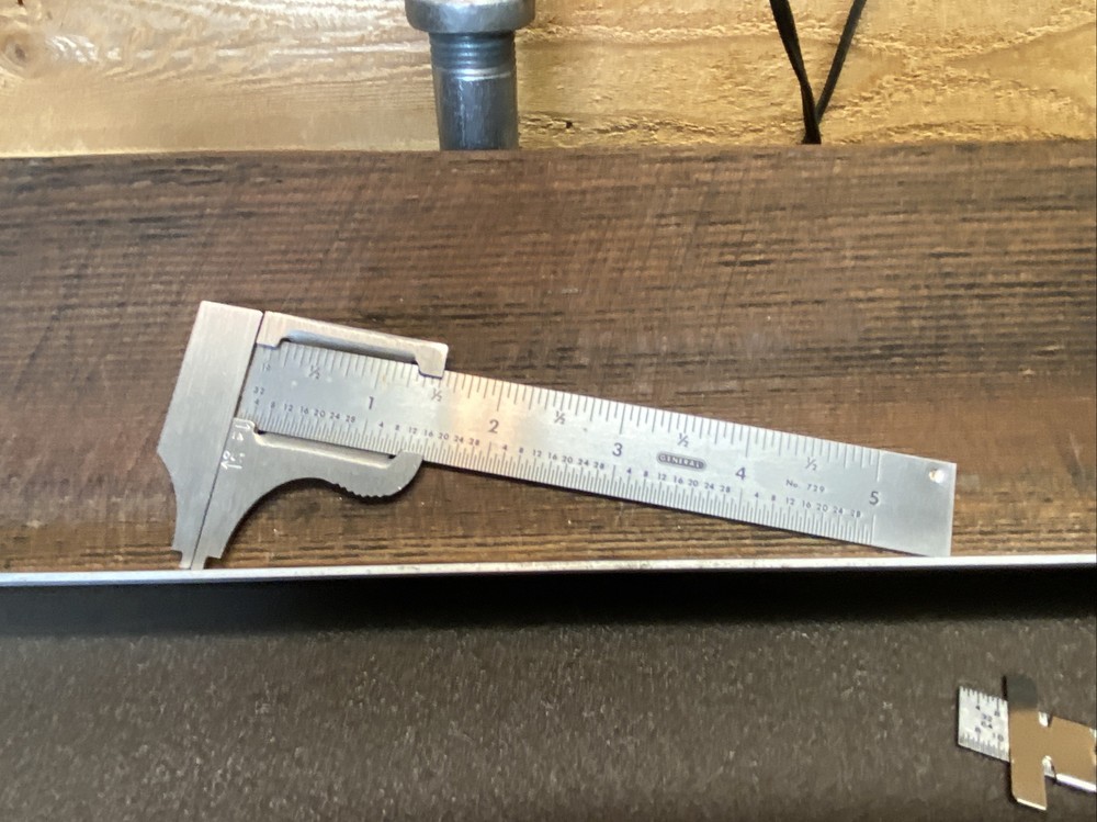 GENERAL HARDWARE MACHINISTS PROTRACTOR , CALIPER, POCKET RULER, 3 PC SET - Nice