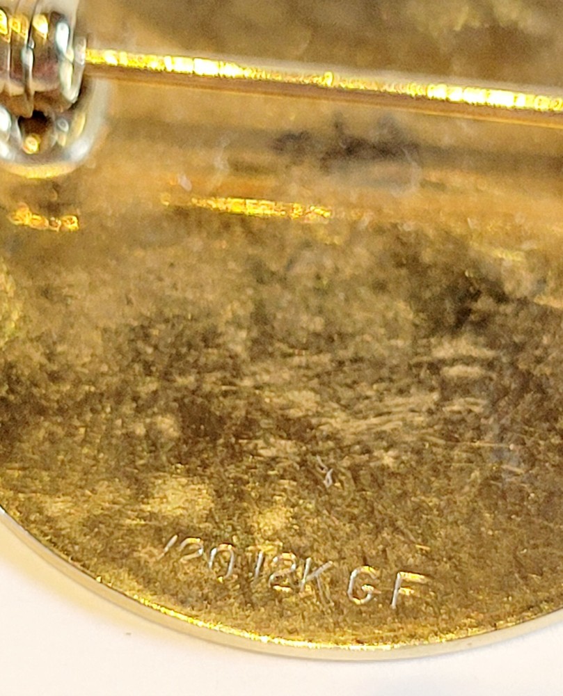 12k gold plate pin