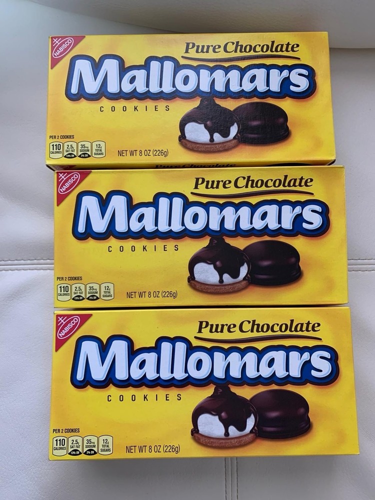 Mallomars pure chocolate Cookies 8.2 oz 3 PACK