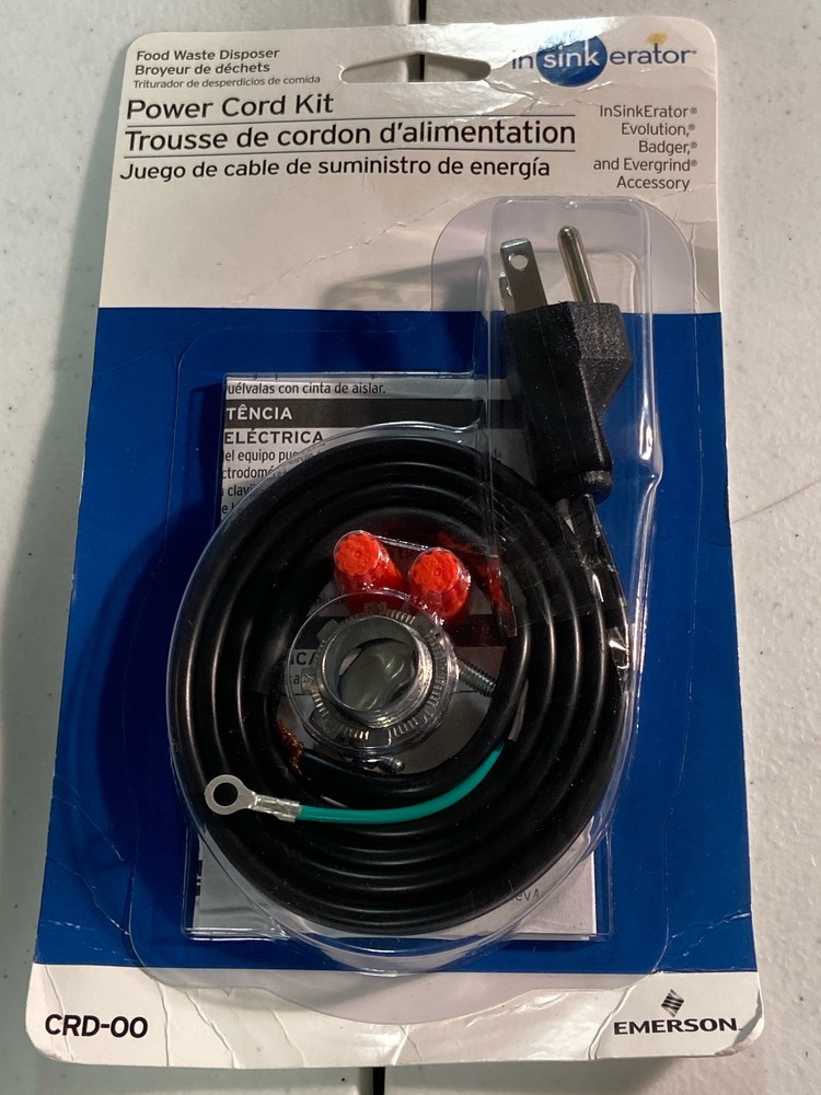 InSinkErator Power Cord Accessory Kit for InSinkErator Garbage Disposals-CRD-00