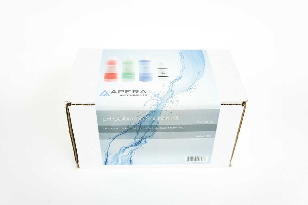 Apera Instruments, LLC-AI1109 8oz. pH Calibration Buffer Solution Kit (pH...